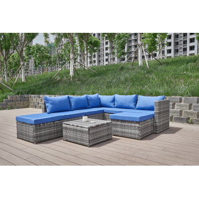 Patio Sofa With Cushions