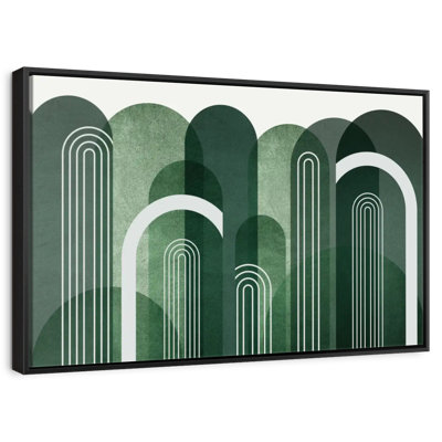 Mid-Century Arches Emerald Green
