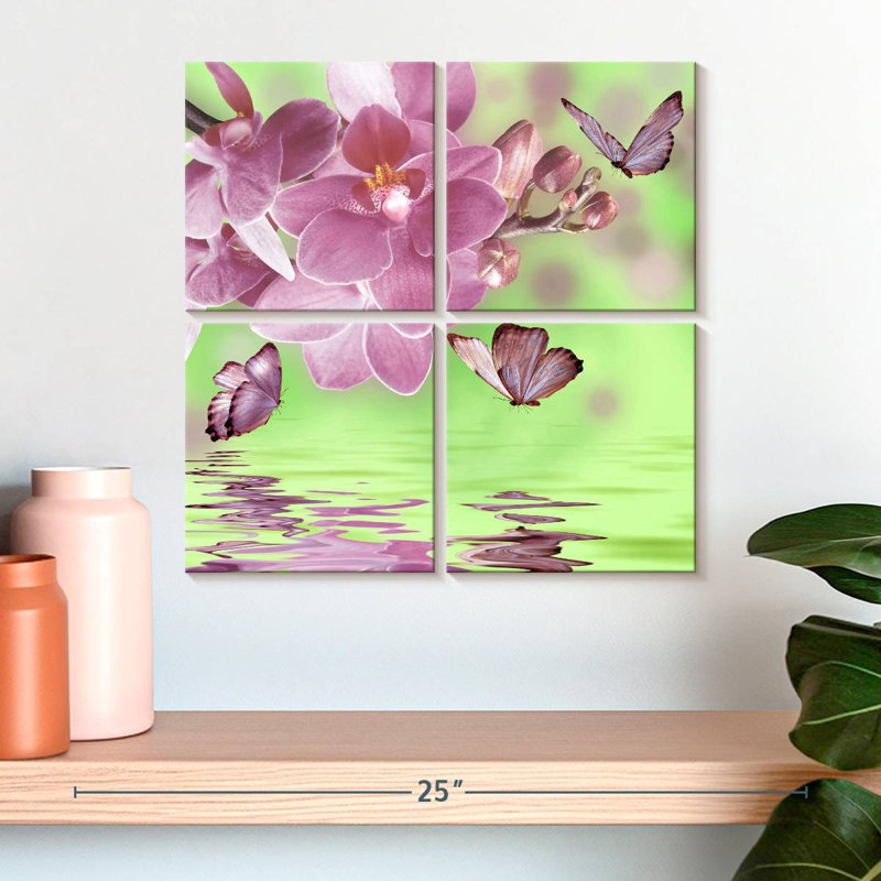 Fleurs d'orchidées Harnek, H 18 po x l 18 po