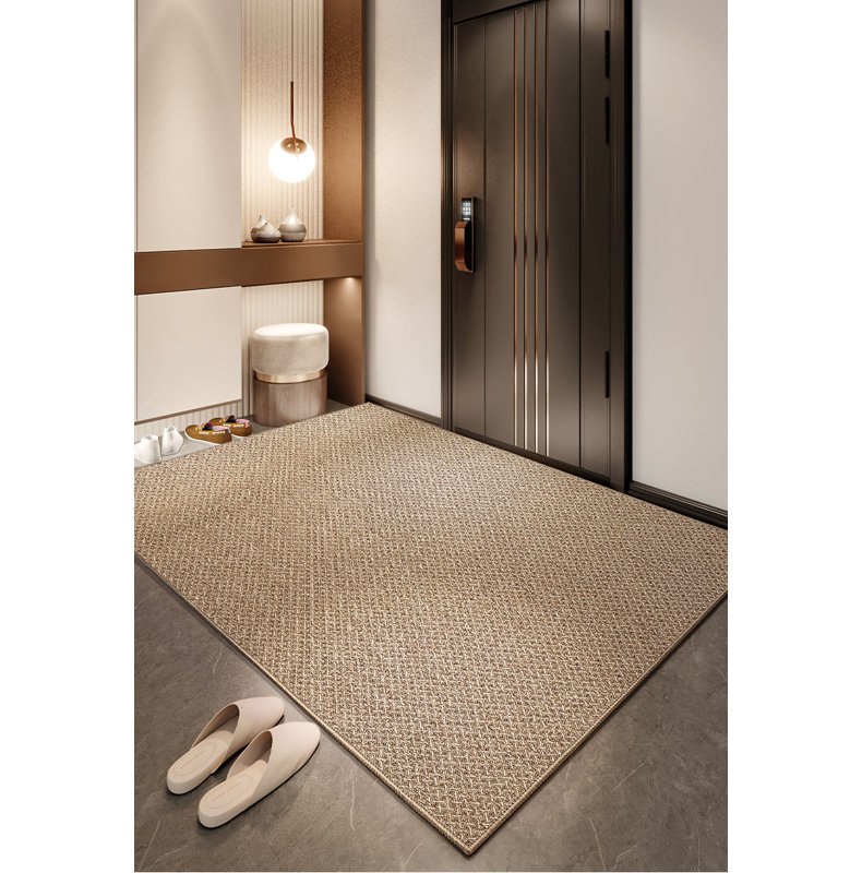 Kokoro Non-Slip Indoor Doormat, 31.5" W x 48" L, Khaki