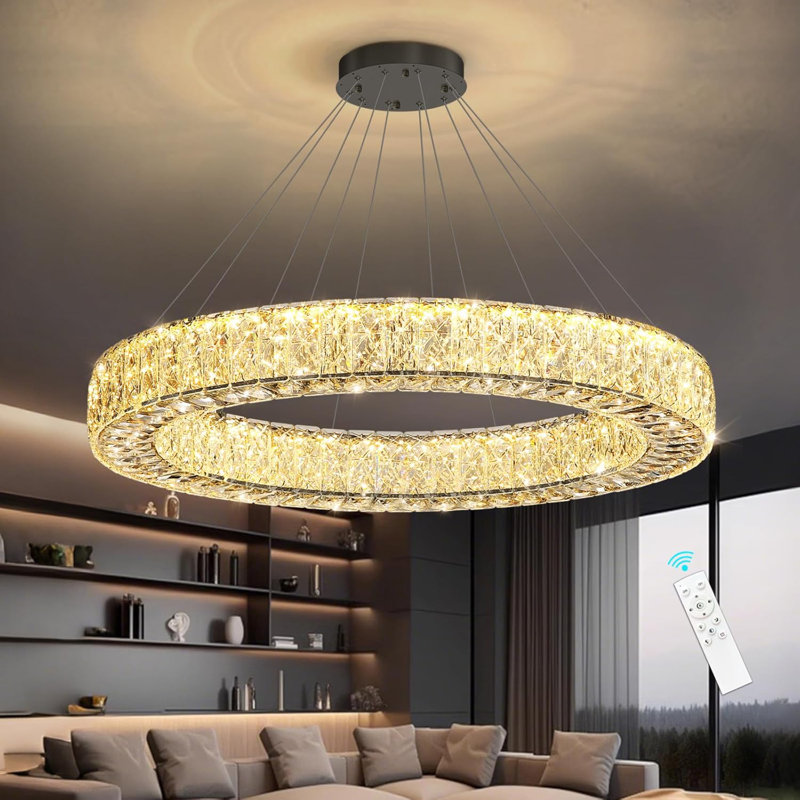 Lustre à DEL, Noir mat