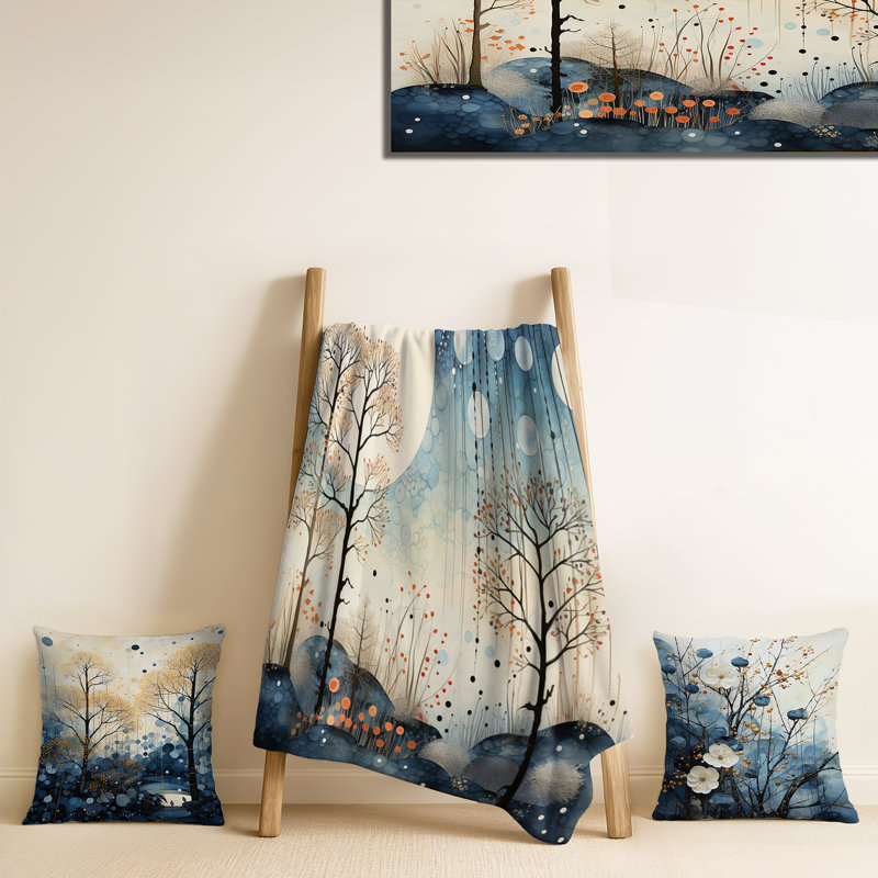 Ensemble de couverture et d'oreiller douillets Zen Art, Blanket only (1 piece)