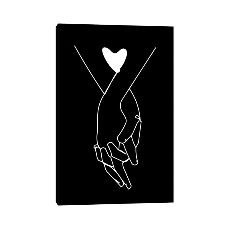 Holding Hands by Kiki C Landon - Wrapped Canvas Painting, 66.04 cm H x 45.72 cm W