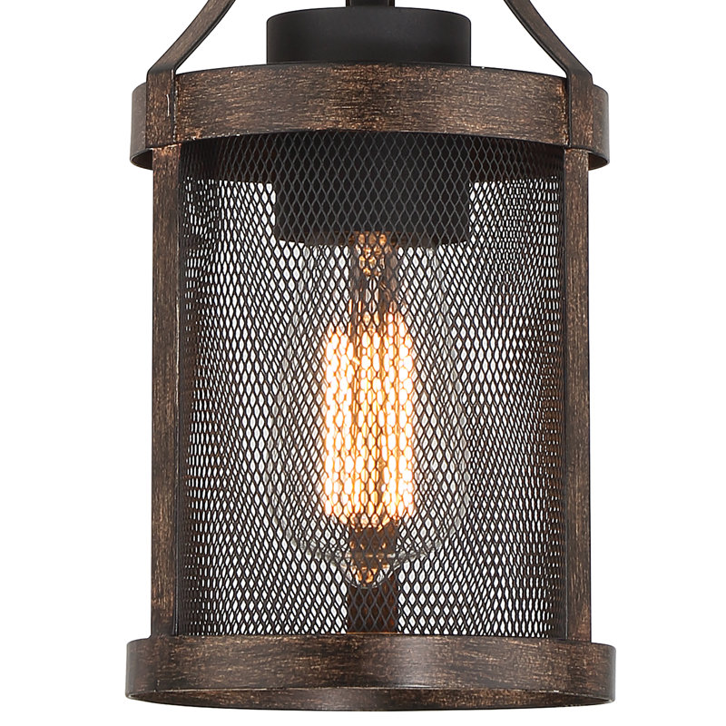 1 - Light Simple Pendant, Walnut