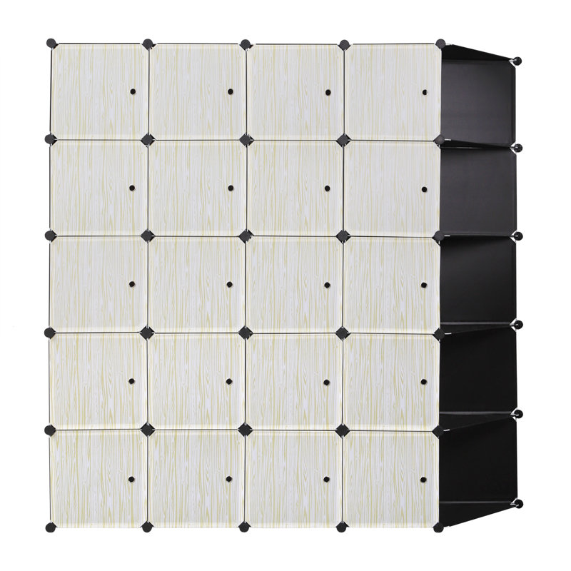 Keshawn 20 Door Plastic Wardrobe