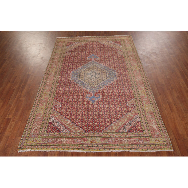 Tapis traditionnel rétro à motif géométrique 6 x 10
