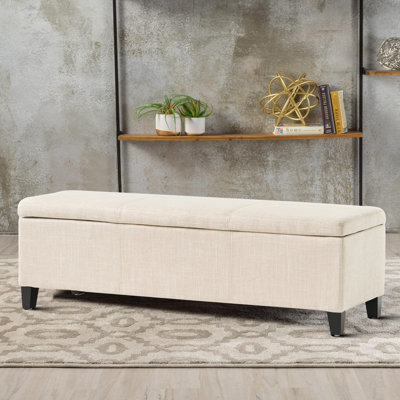 Fabric Upholstered Storage Bench