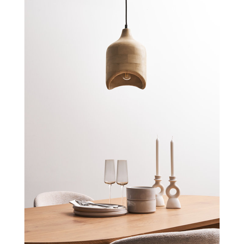 1 - Light Natural Single Pendant