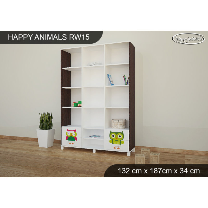 187cm H X 132cm W Kids Bookcase, Wenge Chestnut