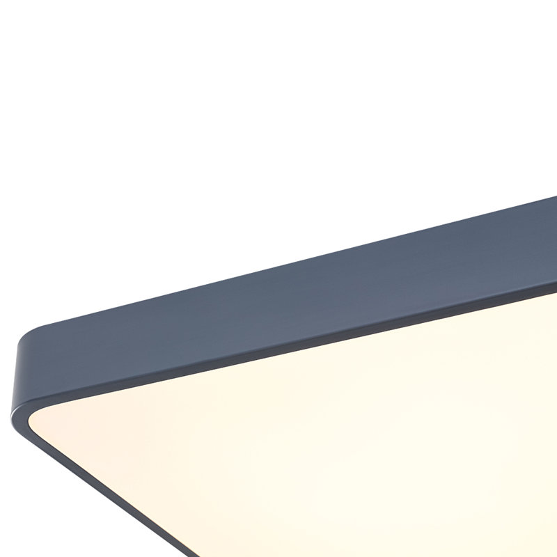 Plafonnier encastré rectangulaire à 1 lumière à intensité variable 33,9 po Kita, Gris
