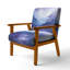 Indigo Dreams I - Fauteuil rembourré moderne-122510970
