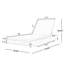 Chaise longue réglable Bluehaven