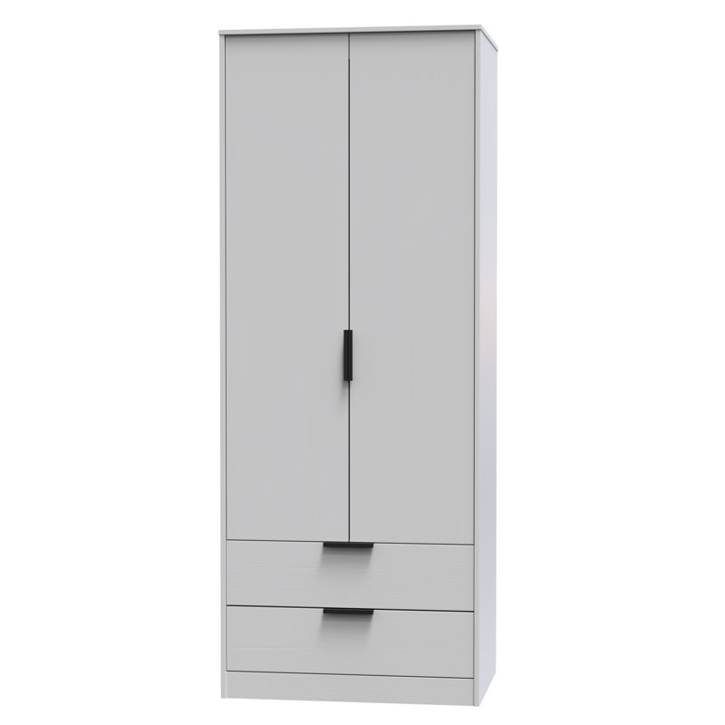 Turah Manufactured Wood Wardrobe, Grey Ash