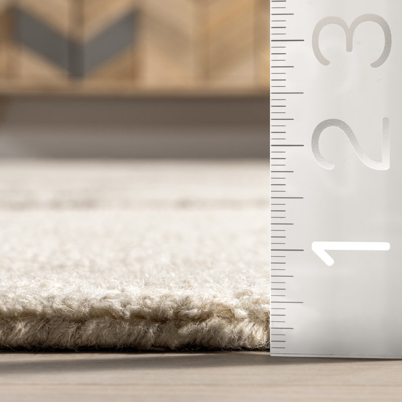 Mulholland Textured Wool Area Rug Area Rug, Runner 2'6" x 8'