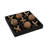 Ivianna Wood & Metal Tic-Tac-Toe Game - Mango Wood Pieces - 10" Black Board