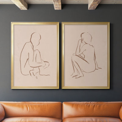 " Sketched Pose I " 2 - Pieces