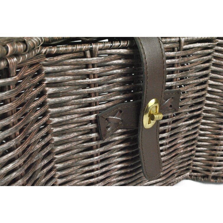 BONE DRY Bone-Shaped Wicker Storage Basket, Small 