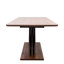 Table de salle à manger moderne et base géométrique en forme de X 71,98 po x 34,27 po x 29,25 po