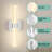 Modern Dimmable LED Wall Light with Sturdy Glass Shade