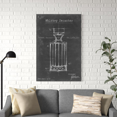 "Barware Blueprint VII" par Ethan Harper, reproduction d'art sur toile