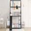 Lit superposé simple au-dessus d'un lit simple en métal avec glissade, lit pour enfant, noir-1745036200