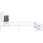 Lit plateforme simple en métal avec finition blanche et rangement-417437365-417437371
