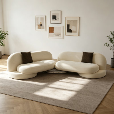 Simple and Light Luxury Design Off-white Sofa