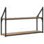 3-Tier Wall Shelf Floating Shelf Wall Mounted Shelf Engineered Wood