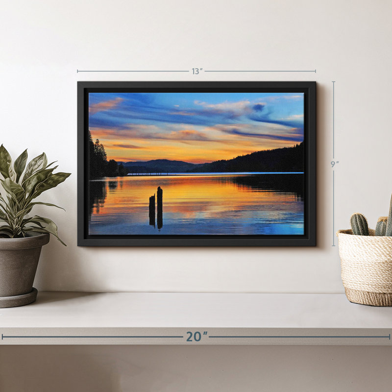 Impression sur toile «Majestic Coeur D'Alene Lake», H 9 po x l 13 po