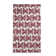 Tapis décoratif marron géométrique