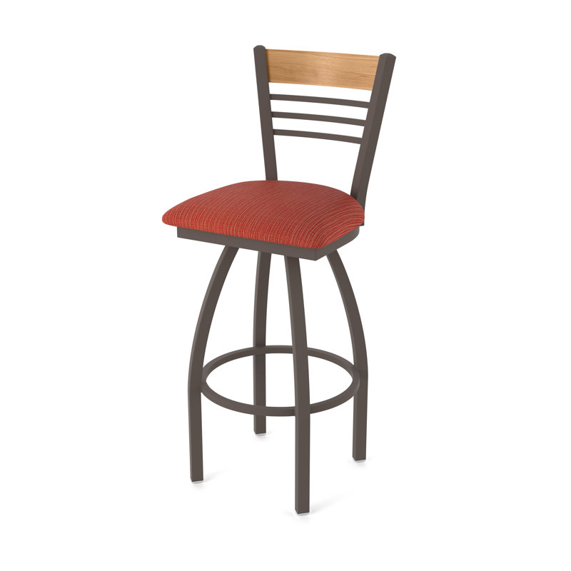 Tabouret tournant 880 Eleanor, Bronze, Orange, Très grand (assise de 36 po de hauteur)
