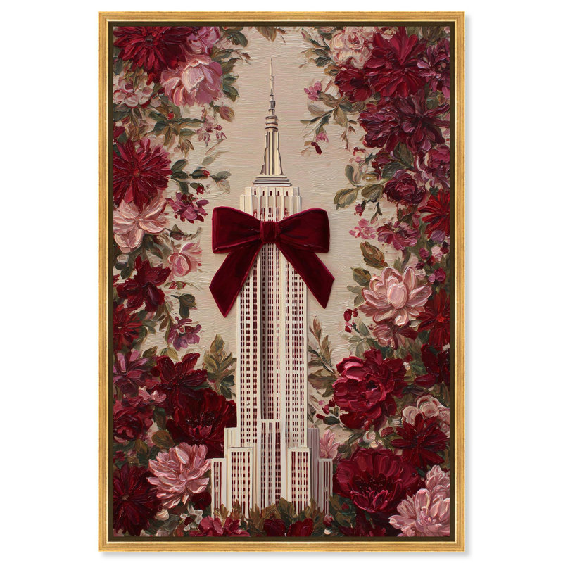 Impression sur toile Empire Glam Art par Art Remedy, H 30 po x l 20 po, Cadre doré