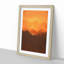 Orange Sunset Abstract Art - Picture Frame Graphic Art Print-55733790-55733791