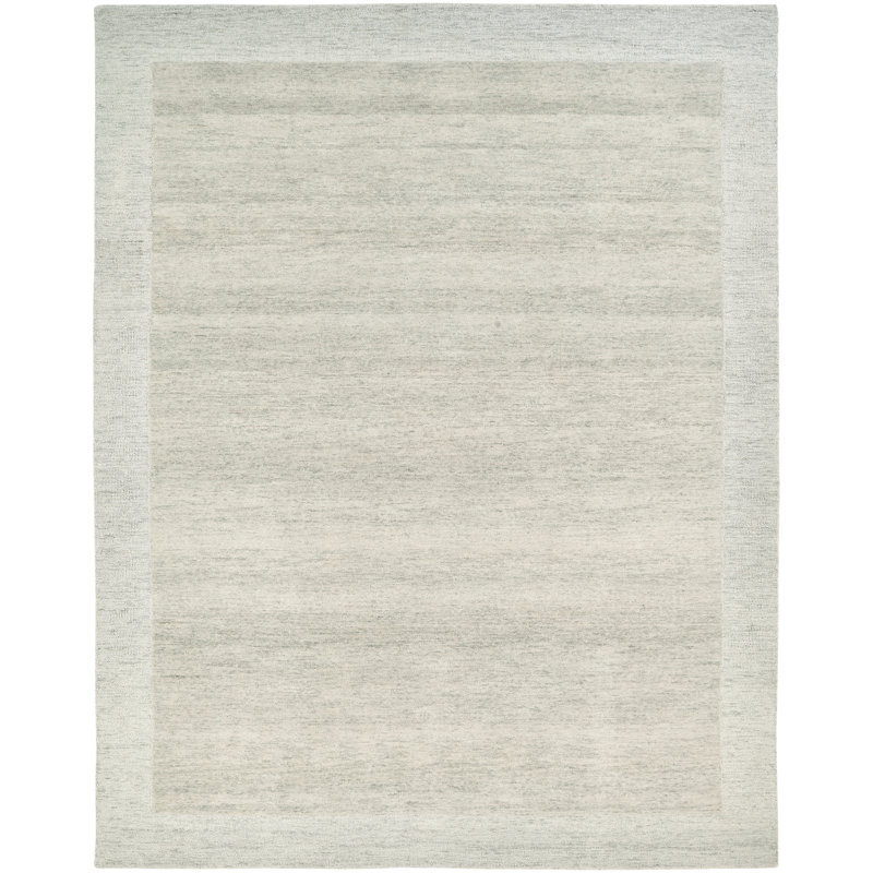 Freeman Wool Area Rug in Ivory/Beige, Rectangle 2' x 3'