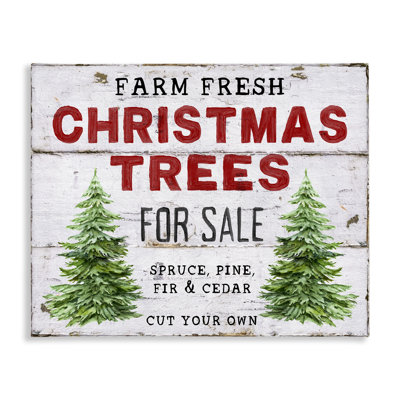 For Sale Christmas Trees Canvas Wall Art by Creatif Belle