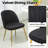 Velvet Upholstered Stacking Side Chair-748664326