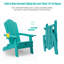 Chaise Adirondack pliante en plastique avec repose-pieds-70169695