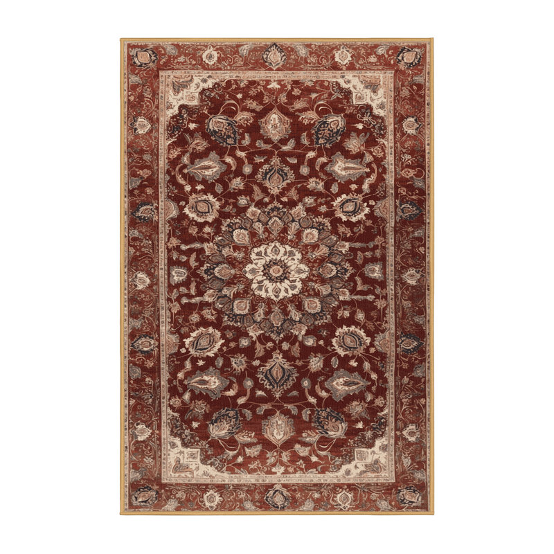 Tapis brun lavable à la machine, Rectangulaire 8 pi x 12 pi