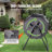Compost Bin, 43-Gal Dual Chamber Composting Tumbler, Large Tumbling Rotating Composter with 2 Sliding Doors and Steel Frame, BPA Free Composter Bin Tumbler for Garden, Kitchen, Yard, Outdoor