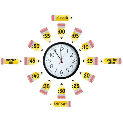Telling Time Set Bulletin Board Cut Out