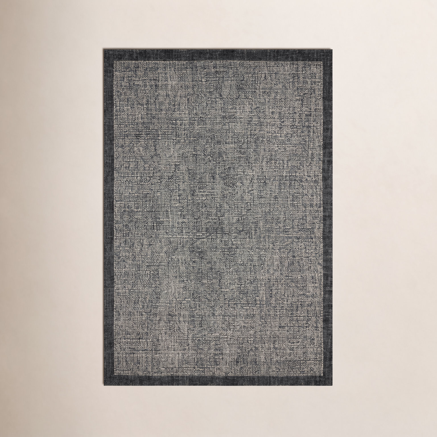 Henley Ivory / Charcoal Area Rug, Rectangle 7'9" x 9'9"