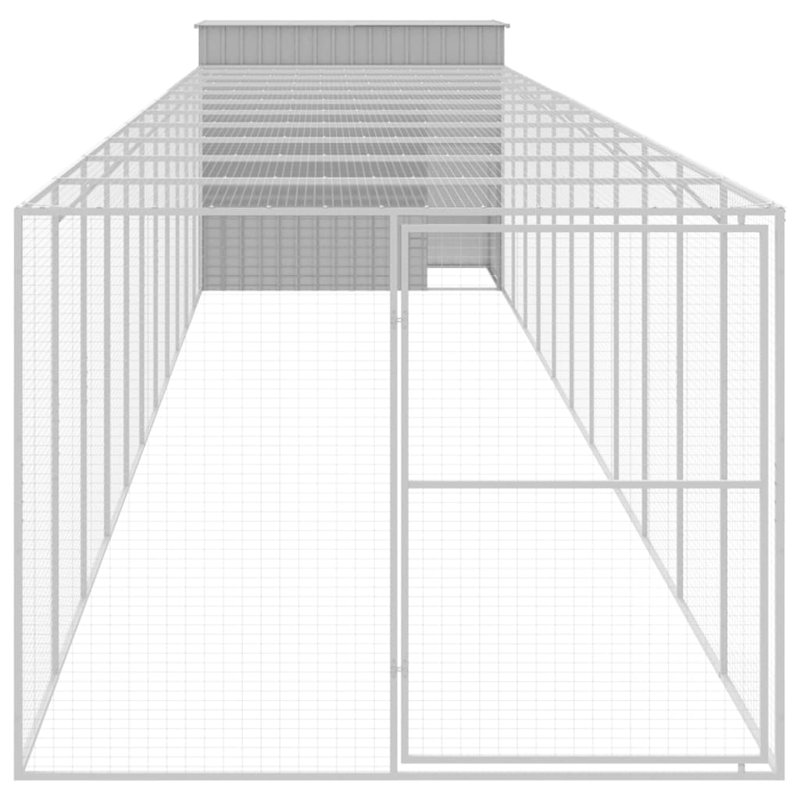 Niche pour chien en métal style iglo, Gris clair, H 71,3 po x l 84,3 po x P 99,6 po