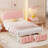 Artevious Upholstered Metal Canopy Storage Bed-234378578-247336695