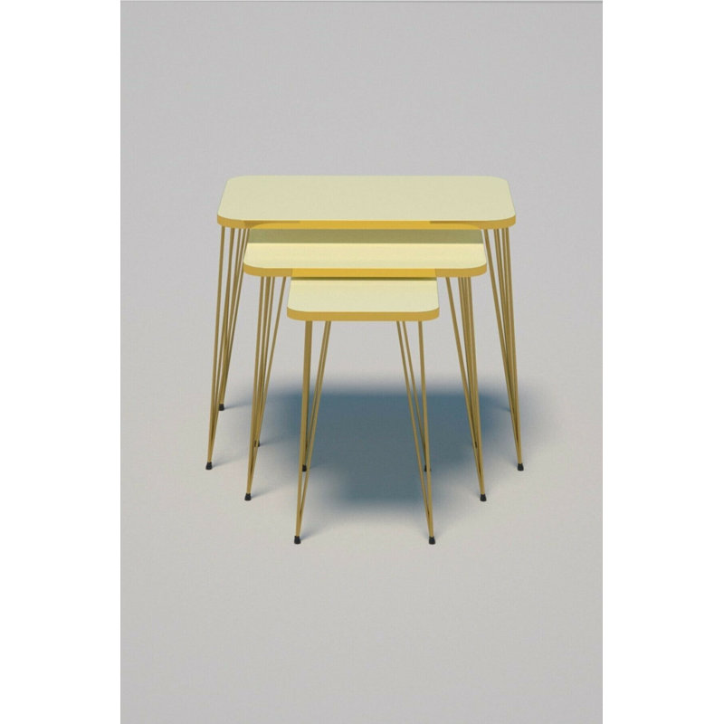 Perine 24cm Console Table, Cream White