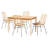 Kersten 4 - Person Rattan Dining Set