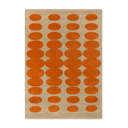 Orla Kiely OR Optical Oval Orange/Sand 157703 | Perigold