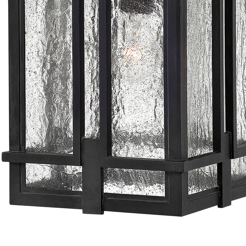 Tucker Museum Black 1 -Bulb 17.5" H LED Outdoor Hanging Lantern, Incandescent