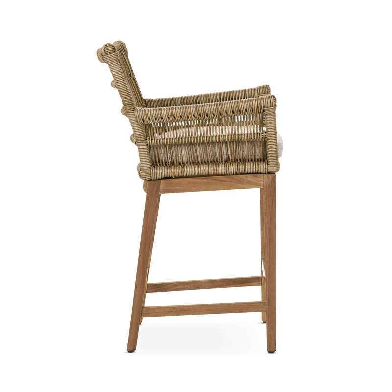 Valerie Outdoor Teak Bar Stool