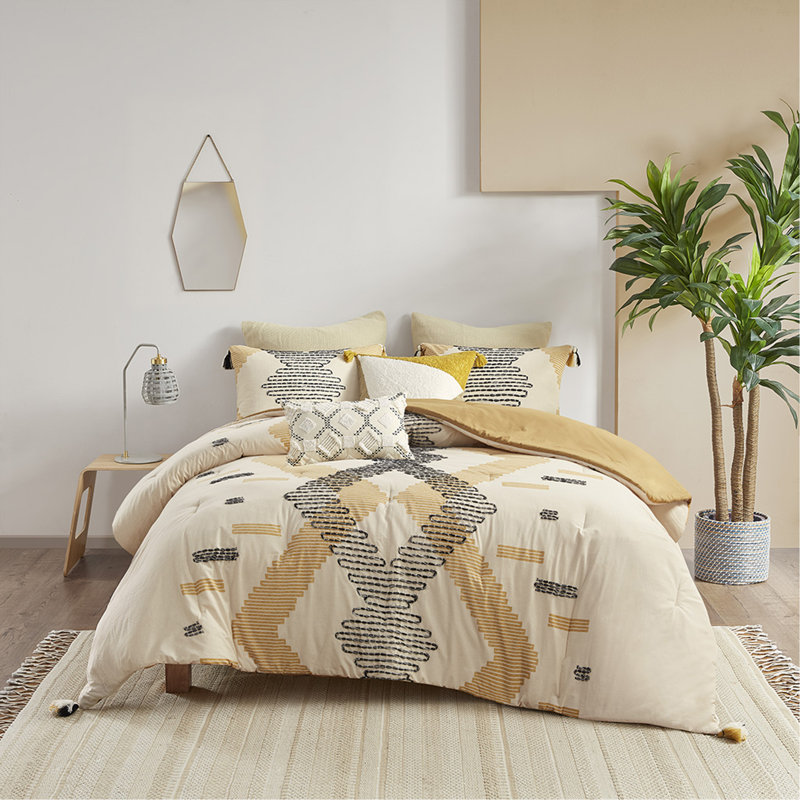 Full/Queen 3 Piece Cotton Comforter Set
