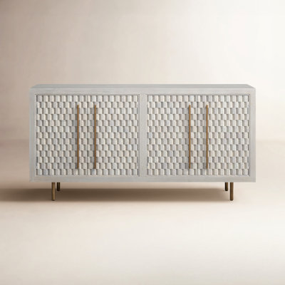 Abshire 76'' Solid Wood Sideboard
